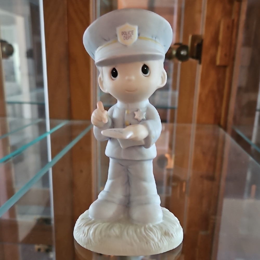 "It's Better To Give Than Receive" Police Officer Precious Moments Figurine